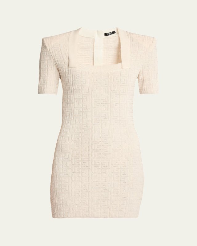 Glittered Monogram Mini Dress